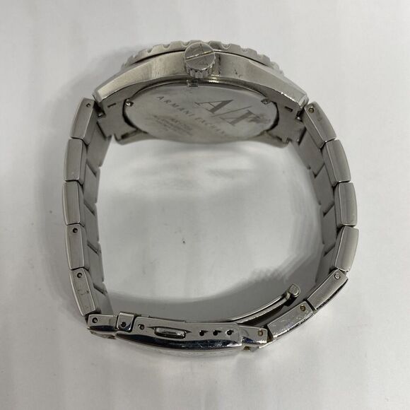 Armani Exchange AR-1709 Men Stainless Steel Analog Black Dial Quartz Watch JK231 - Picture 11 of 12